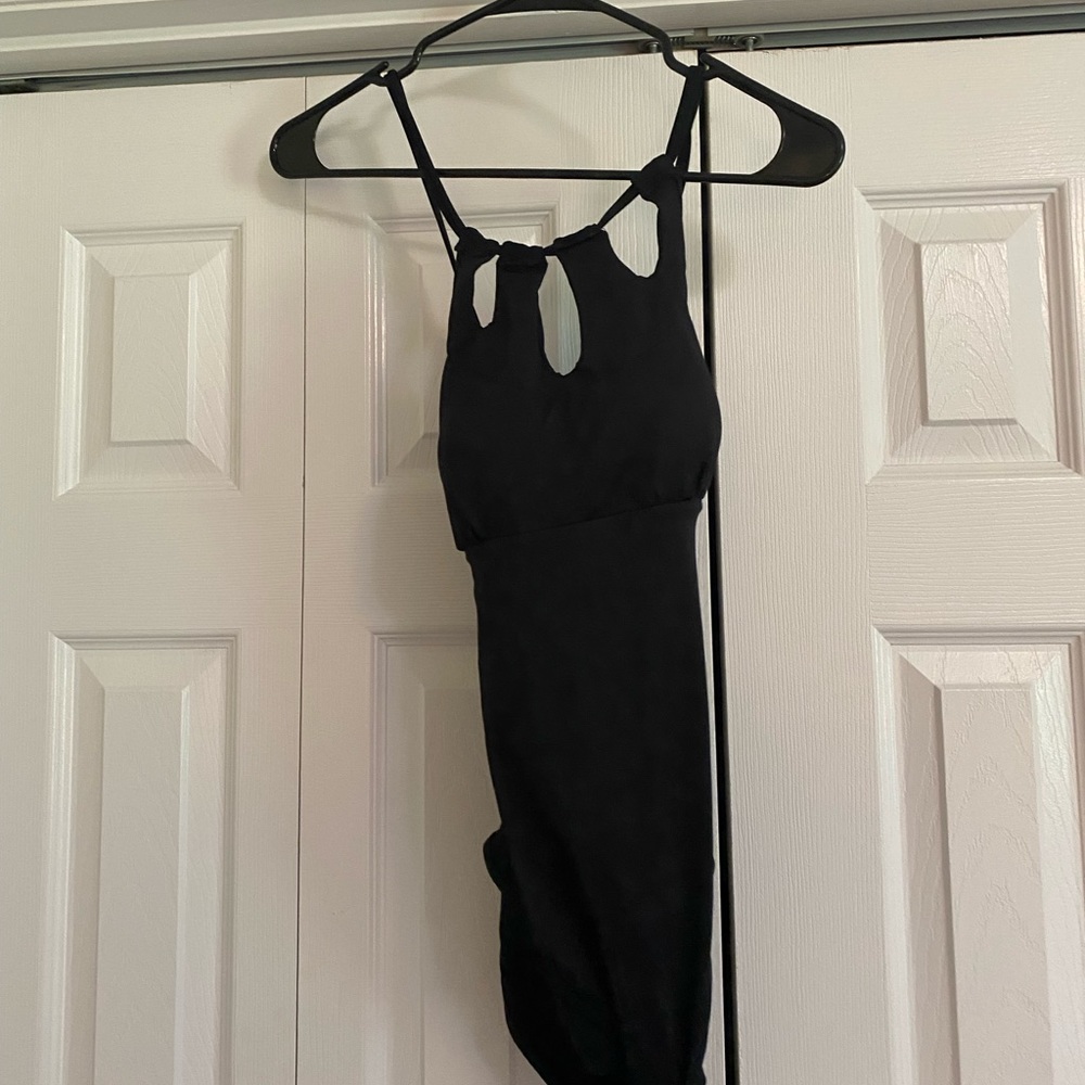 Black one piece bathing suit
